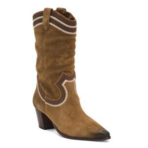 BERNARDO Brown Multi Suede Fremont Western Boots